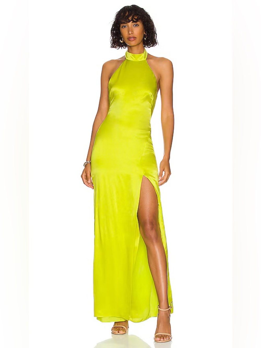 NICHOLAS Ramina Halter Maxi Dress in Mimosa NWT
